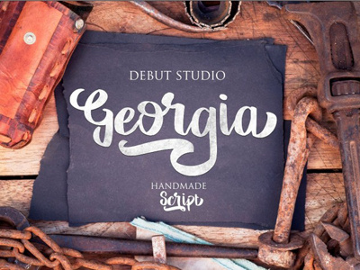 FREE Georgia Script font free font free script free typeface script font