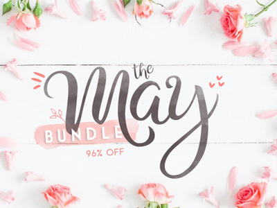 The May Bundle with Over 70 Fonts