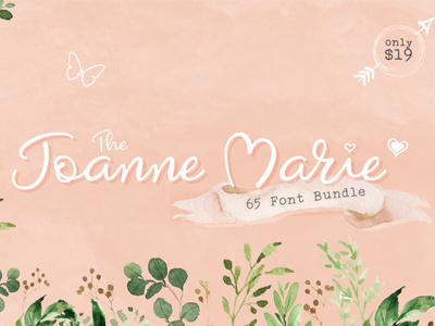 The Joanne Marie Bundle font font bundle fonts script bundle typeface