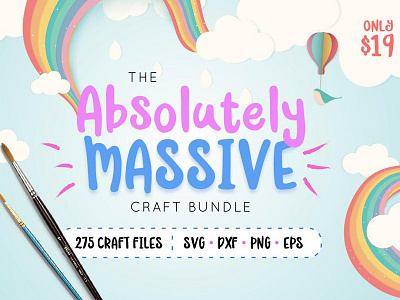 The Absolutely Massive Craft Bundle craft craft bundle crafters svg files