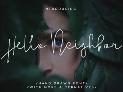 FREE Hello Neighbor Script font free font free script free typeface script font