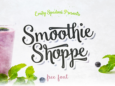 Free Smoothie Shoppe Font - Personal Use Only font free font free script free typeface script font
