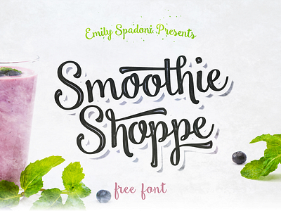 Free Smoothie Shoppe Font - Personal Use Only