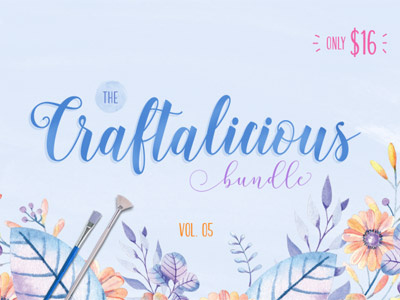 The Craftalicious Bundle - Vol. 05 craft bundle design bundle font font bundle script bundle