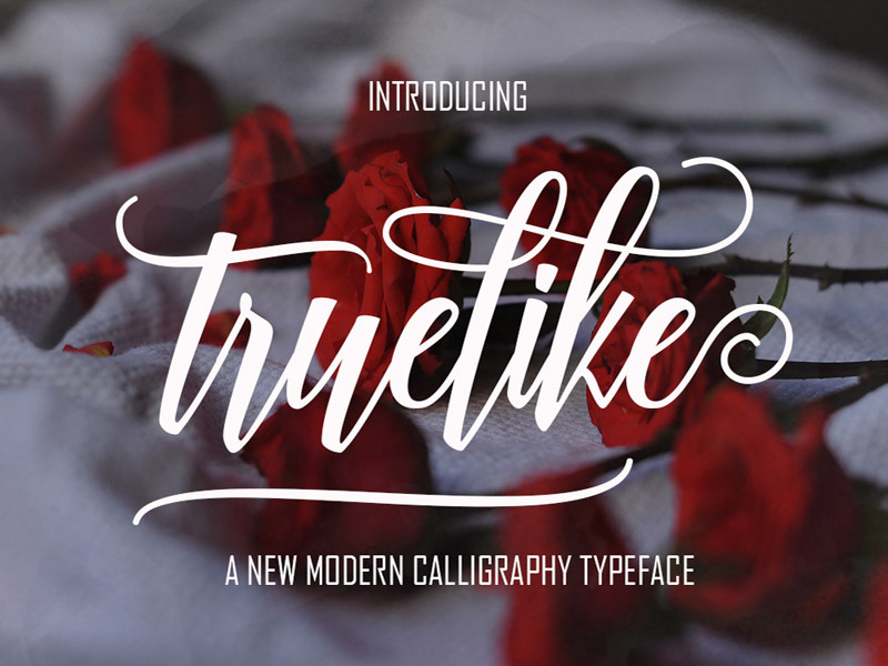 FREE Truelike Script Font script font free script free typeface free font font