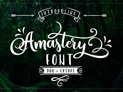 FREE Amastery Font Duo font free font free script free typeface script font