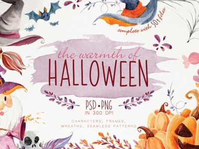 The Warmth of Halloween - 85% OFF! halloween watercolor halloween
