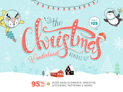 The Christmas Wonderland Bundle bundle christmas bundle graphic design bundle