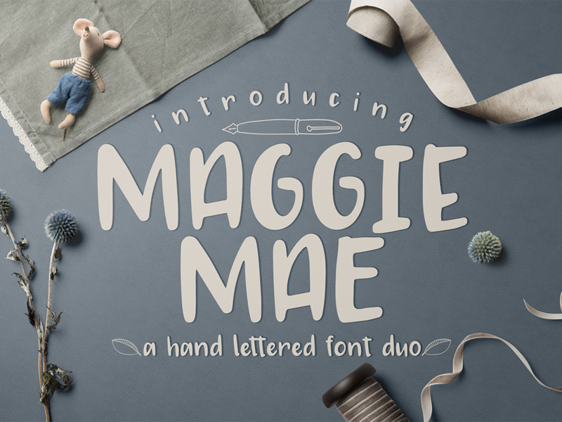 FREE Maggie Mae Font Duo free typeface free font font