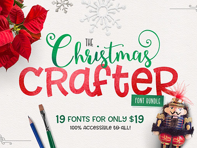 Download The Christmas Crafter Font Bundle By Thehungryjpeg Com On Dribbble