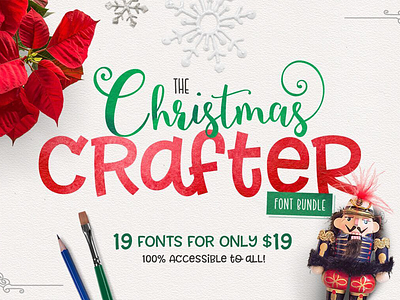 The Christmas Crafter Font Bundle christmas font christmas fonts font font bundle typeface