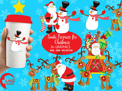 FREE Santa Prepares For Christmas Graphics christmas christmas graphics free christmas graphics santas