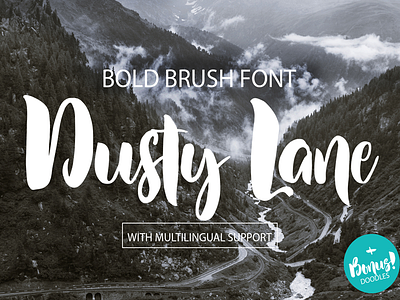FREE Dusty Lane Handwritten Brush Font brush font font free font free script free typeface script font