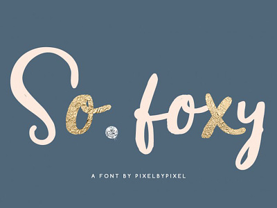 FREE So Foxy Font design font free font free script graphic design script script font typeface