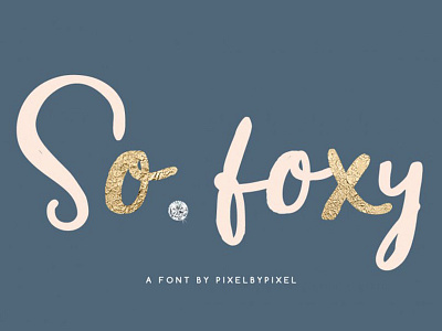 FREE So Foxy Font