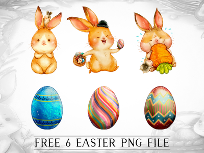FREE Easter Egg/ Bunny Cliparts bunny easter easter eggs egg free freebie rabbit