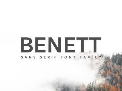 FREE Benett Sans Serif Font Family