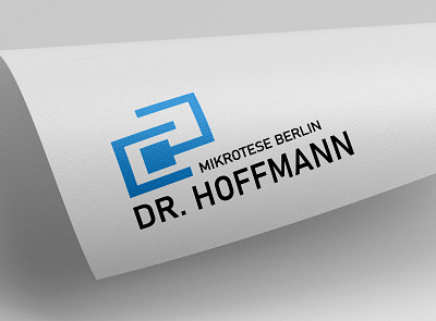 Logo for a Clinic MikroTESE in Berlin berlin logo blue logo branding and identity business cards clinic clinic logo corporate design corporate identity corporatedesign doctor logo dr logo geometric art geometric design hoffmann logo logo logo design logodesign logos logotype mikrotese logo