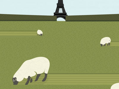 Wordless News 5.28.13 eco mowers grass illustration lawn paris sheep vector