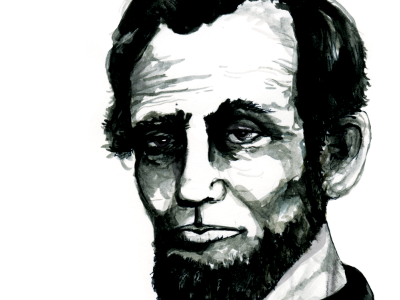 Lincoln gray history lincoln watercolor