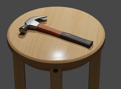 Hammer In Blender blender blender 3d blender3dart design illustration modeling modelisation modelling render ui