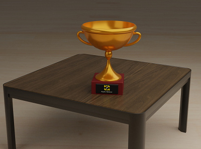 Trophy In Blender blender blender 3d blender3dart blendercycles design illustration modeling modelisation modelling render rendering