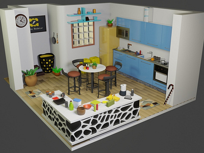 Kitchen in Blender