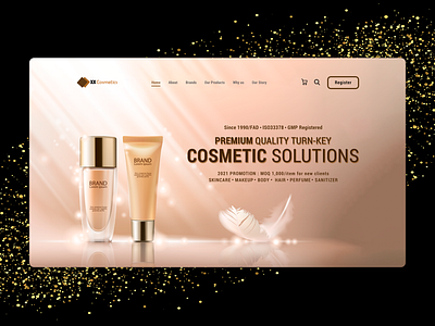 UI design: Cosmetic Company Landing Page