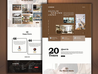 UI Design: Furniture Shop concept branding clean ui clear concept company website creative graphic design logo web developer