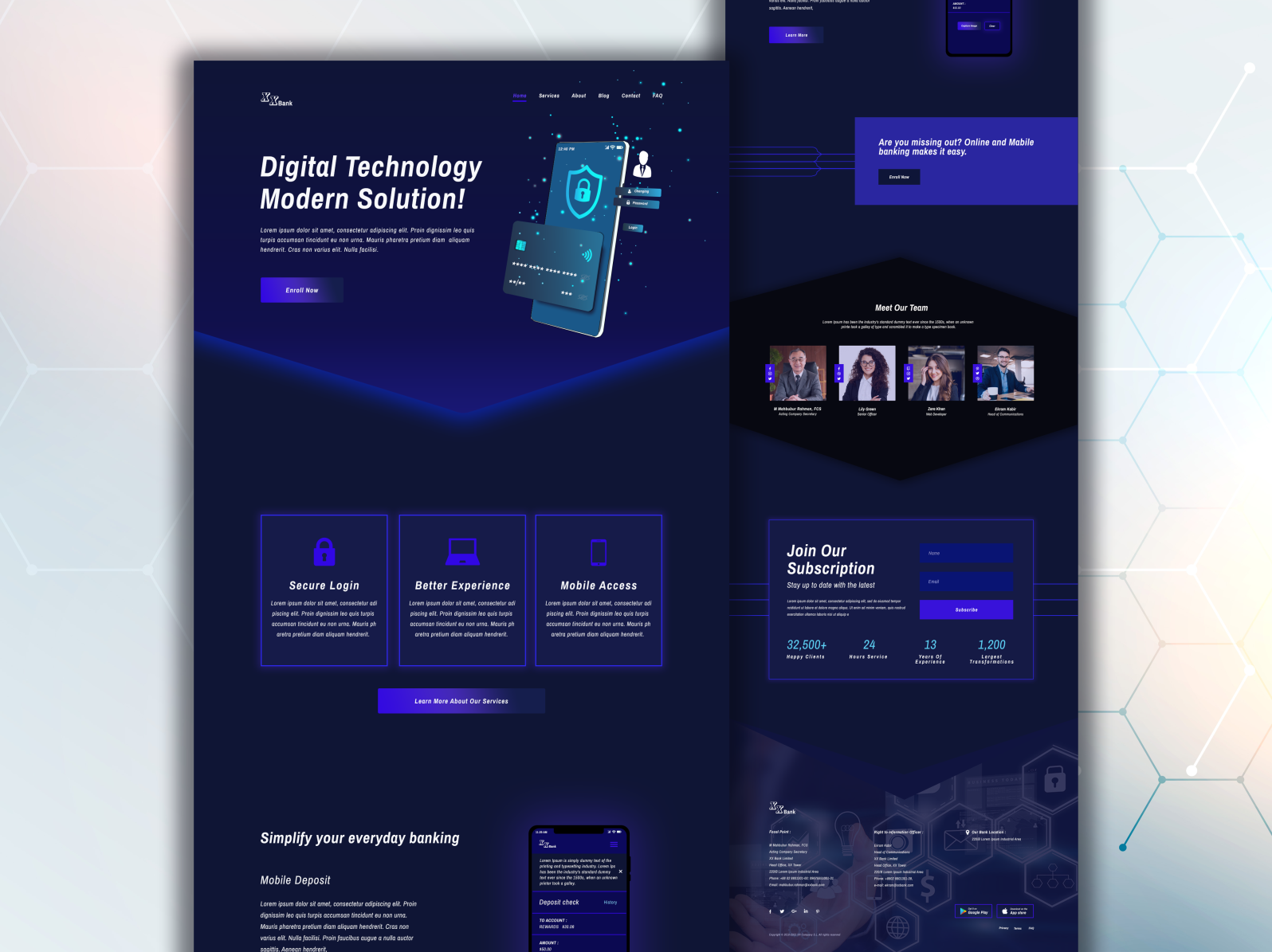 UI Design: Digital Banking Website Landing Page by Madhabi Baral on ...