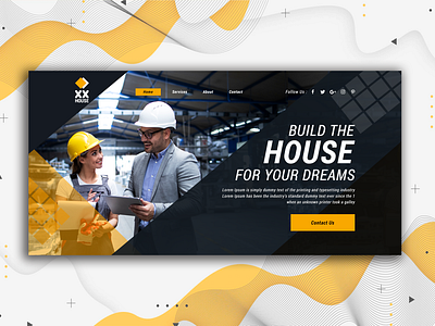 UI Design: Construction Company Banner Template