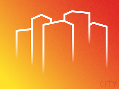 City gradient illustration illustrator texture