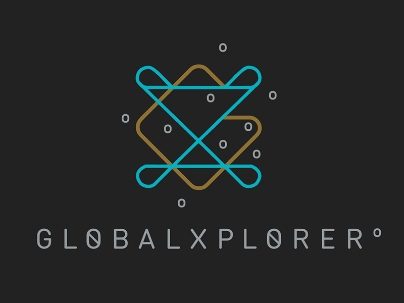 GlobalXplorer° Logo Reveal 2d after effects animation branding logo