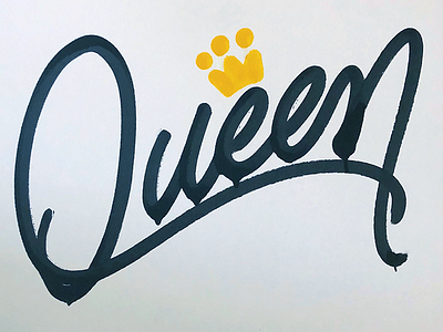 Queen calligraphy hand lettering