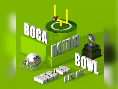 Football Promo 3d c4d cinema 4d isometric