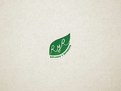 Replante Y Reforeste logo logotype nature organic reforest