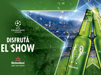 Heineken Ad "Disfruta el show" ad beer campaign champions green heineken league