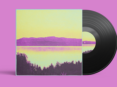 Gabriola album art bright graphic design music art photography