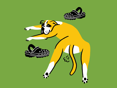 Otto Boy 👀🐕💨🐊 crocs design dog doggo doodle funny illo illustration lol procreate shoes sketch sploot toot