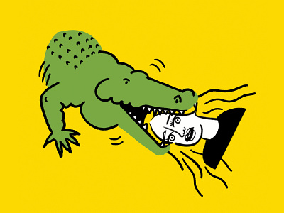 New Year Same Me ✨😱🐊✨ alligator arnold schwarzenegger crocodile design doodle funny illo illustration lol meme monday procreate sketch