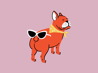 Buttfaces: a moodboard 🐕🕶🍑 butt design dog doodle french bulldog frenchie funny illo illustration lol sketch venn diagram