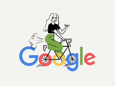 Ridin' into the new year with a new job 😎🤙 animation bike design doodle google illo illustration new year sketch