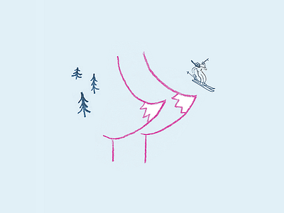 Purple Nurple Mountain's Majesty boobs breast cancer awareness crayon doodle illo illustration sketch twin peaks