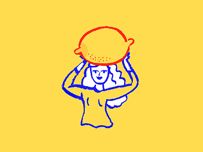 When life hands you lemons, milk them 🍋💦 breast cancer awareness cancer survivor crayon design doodle illo illustration lemonade lemons sketch woman