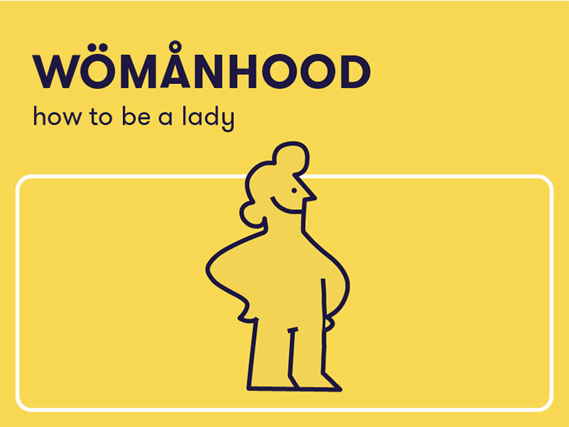 Instruction (wo)manual design feminism feminist funny ikea lady type women womens history month