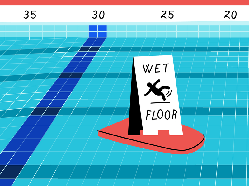 Just doin' my job design doodle funny illo illustration lol meme pool wet floor