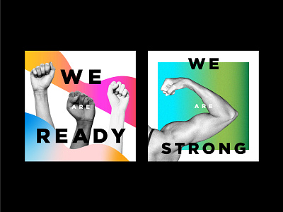 We Are bold design feminism feminist gradient illustration type typograhy women womens history month