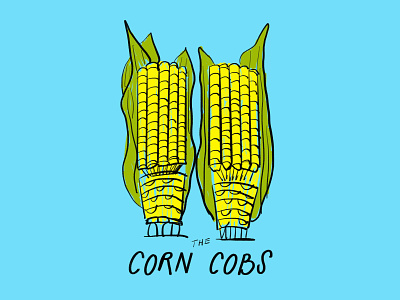 The Corn Cobs 🌽🌽 chicago cobs corn corn cobs design doodle illo illustration ipad lol marina city procreate sketch towers wilco
