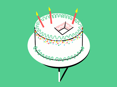 It Is Your Birthday birthday cake candles design doodle frosting illo illustration lol meme sketch