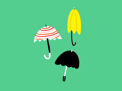 Umbrella la la ☔️ doodle illo illustration rainy sketch umbrella